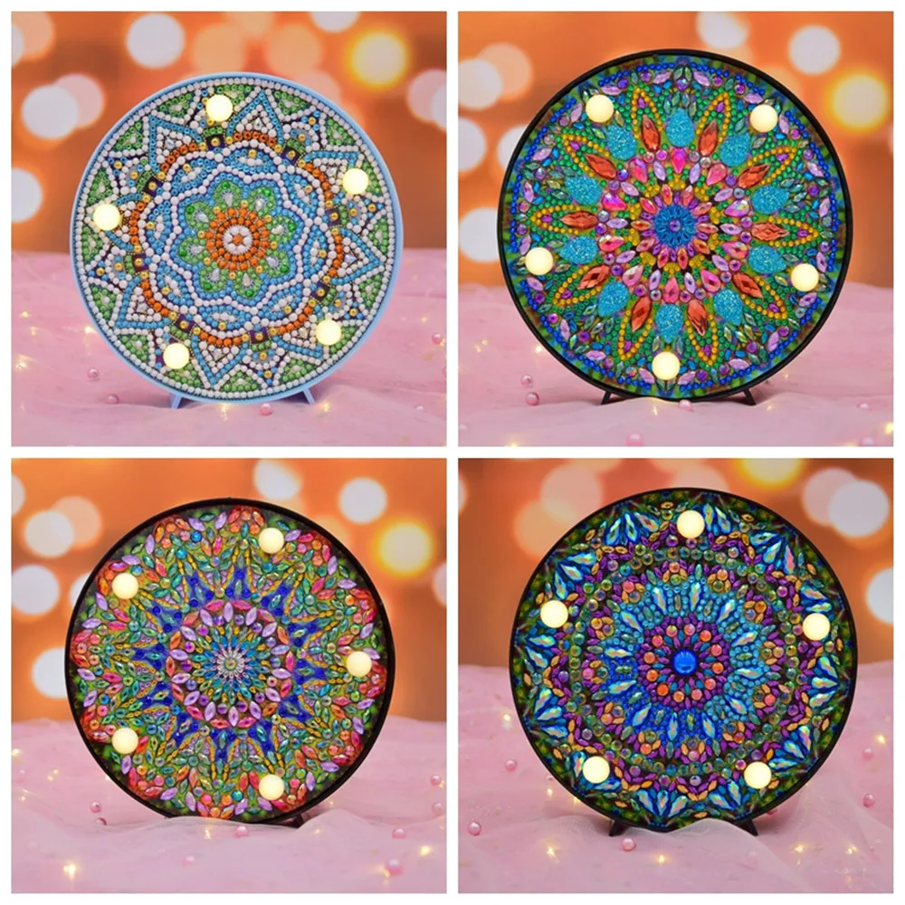 Colorful Mandala DIY Diamond Painting Dotz Full Drill LED Night Light Decorative LED Ornament Battery Home Decor s 6" x 6"
Colorful Mandala DIY Diamond Painting Dotz Full Drill LED Night Light Decorative LED Ornament Battery Home Decor s 6" x 6"