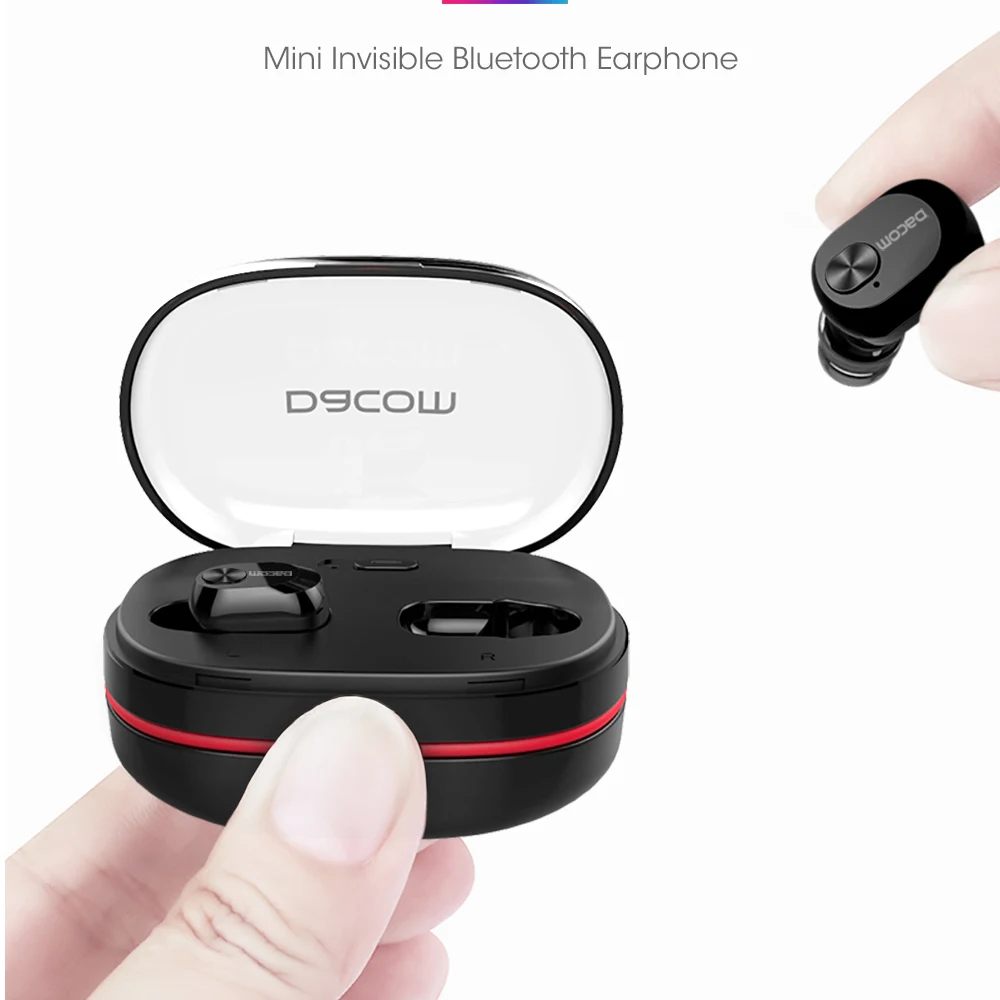 Dacom K6H TWS True Wireless Earbuds Earphones Mini Twins Headset Stereo Bluetooth Earphone Wireless Headphones with 1100mAh Box
Dacom K6H TWS True Wireless Earbuds Earphones Mini Twins Headset Stereo Bluetooth Earphone Wireless Headphones with 1100mAh Box