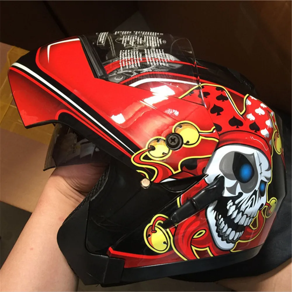 Hot sale Flip Up Motorcycle Helmet Modular Moto Helmet With Inner Sun Visor Safety Double Lens Racing Full Face Helmets S-2XL
Hot sale Flip Up Motorcycle Helmet Modular Moto Helmet With Inner Sun Visor Safety Double Lens Racing Full Face Helmets S-2XL