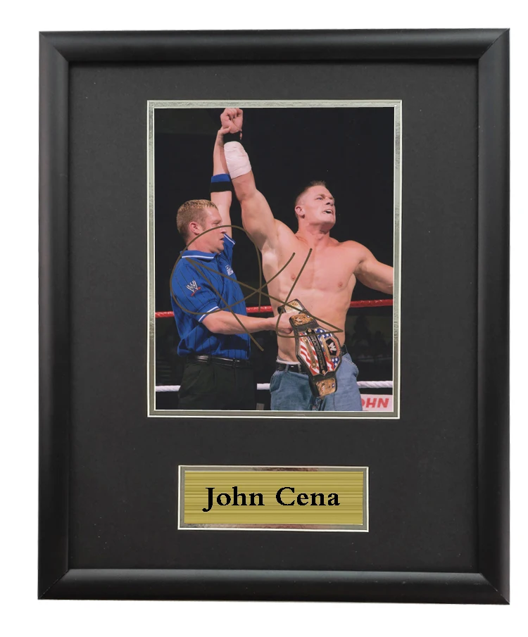 Memorabilia John Cena come with SA COA autographed signed Photo Framed