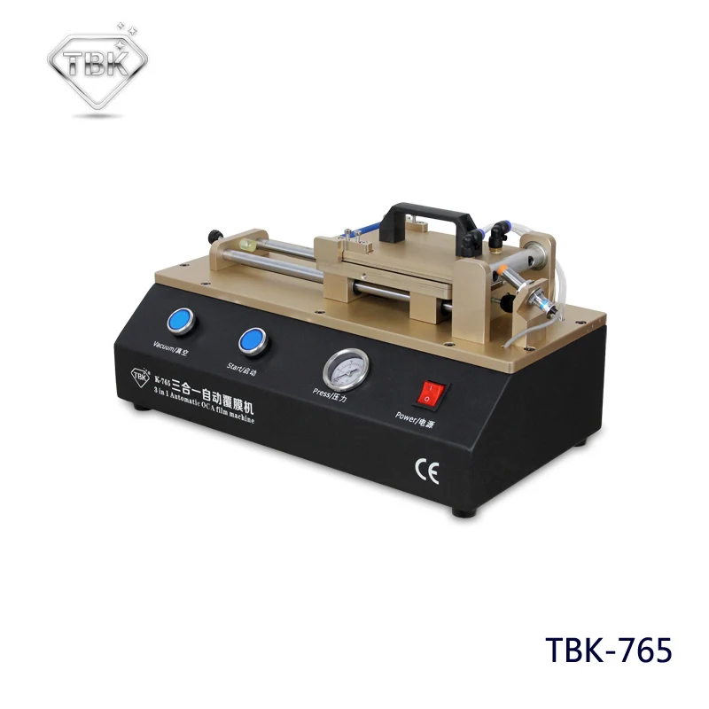 TBK-765 3 in 1 Auto OCA Film Machine Built-in Vacuum Pump Air Compressor Polarizer Film Laminating Machine for iPhone Samsung
TBK-765 3 in 1 Auto OCA Film Machine Built-in Vacuum Pump Air Compressor Polarizer Film Laminating Machine for iPhone Samsung