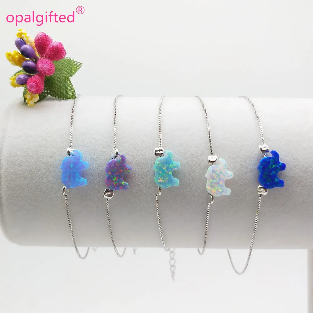 1pc Many colors choose New Fashion 8*11mm Synthetic Opal Elephant with 925 Sterling Silver opal elephant Bracelet for girl gift
1pc Many colors choose New Fashion 8*11mm Synthetic Opal Elephant with 925 Sterling Silver opal elephant Bracelet for girl gift