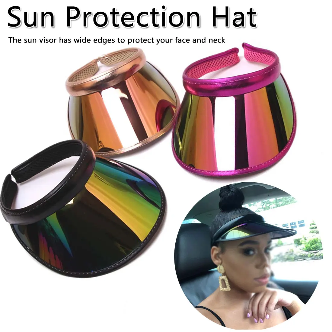 Candy Color Transparent Empty Top Plastic PVC Sunshade 2019 New Summer Women Men Sun Hat Hat Visor Caps Bicycle Sun Hat
Candy Color Transparent Empty Top Plastic PVC Sunshade 2019 New Summer Women Men Sun Hat Hat Visor Caps Bicycle Sun Hat