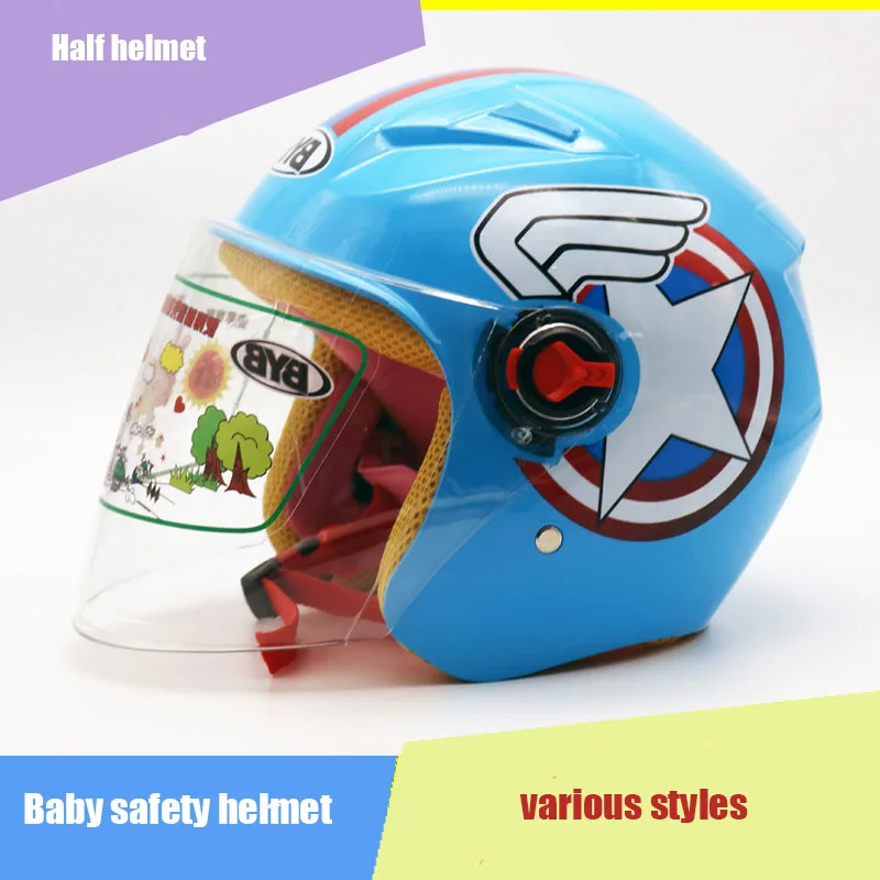 Children cartoon safety helmet fall winter warm air ventilation half helmet cute electric motorcycle crash caricature armet
Children cartoon safety helmet fall winter warm air ventilation half helmet cute electric motorcycle crash caricature armet