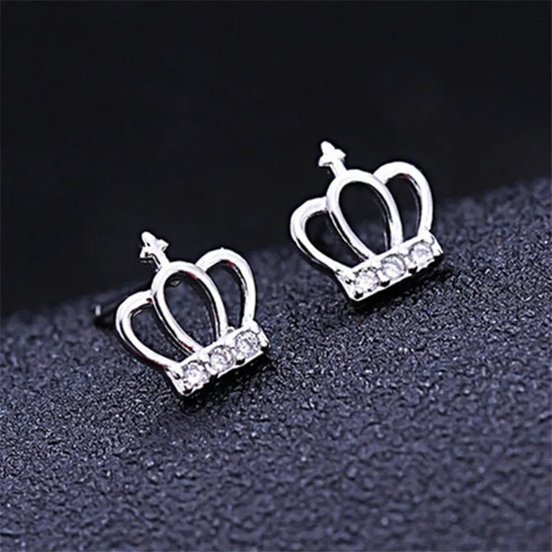 925 sterling silver needle Stud earrings crown Women's fashion earrings jewelry wholesale
925 sterling silver needle Stud earrings crown Women's fashion earrings jewelry wholesale