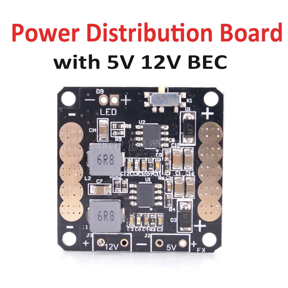Power Distribution Board PDB with 5V 12V BEC Output 2-6S For CC3D Flight Controller QAV250 QAV-R 2 220mm Quadcopter
Power Distribution Board PDB with 5V 12V BEC Output 2-6S For CC3D Flight Controller QAV250 QAV-R 2 220mm Quadcopter
