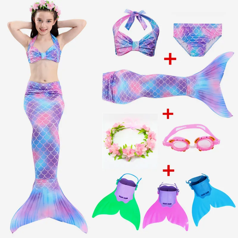 Little Mermaid Tails for Swimming Costume Kids Children Mermaid Tail With Monofin Flippers Swimmable suit Bikini set
Little Mermaid Tails for Swimming Costume Kids Children Mermaid Tail With Monofin Flippers Swimmable suit Bikini set