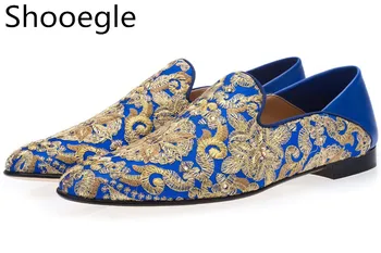 Men Hand-embroidered Canvas Men Casual Shoes Stud Crystal Gold Embroidery Foldable Heel Comfort Loafers Floral Flats
Men Hand-embroidered Canvas Men Casual Shoes Stud Crystal Gold Embroidery Foldable Heel Comfort Loafers Floral Flats