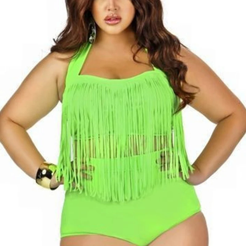Hot Plus Size Fringed Bikinis High Waist Sexy Women Bikini Swimwear Padded tassel Swimsuit L To 3XL bathing suits 2019
Hot Plus Size Fringed Bikinis High Waist Sexy Women Bikini Swimwear Padded tassel Swimsuit L To 3XL bathing suits 2019