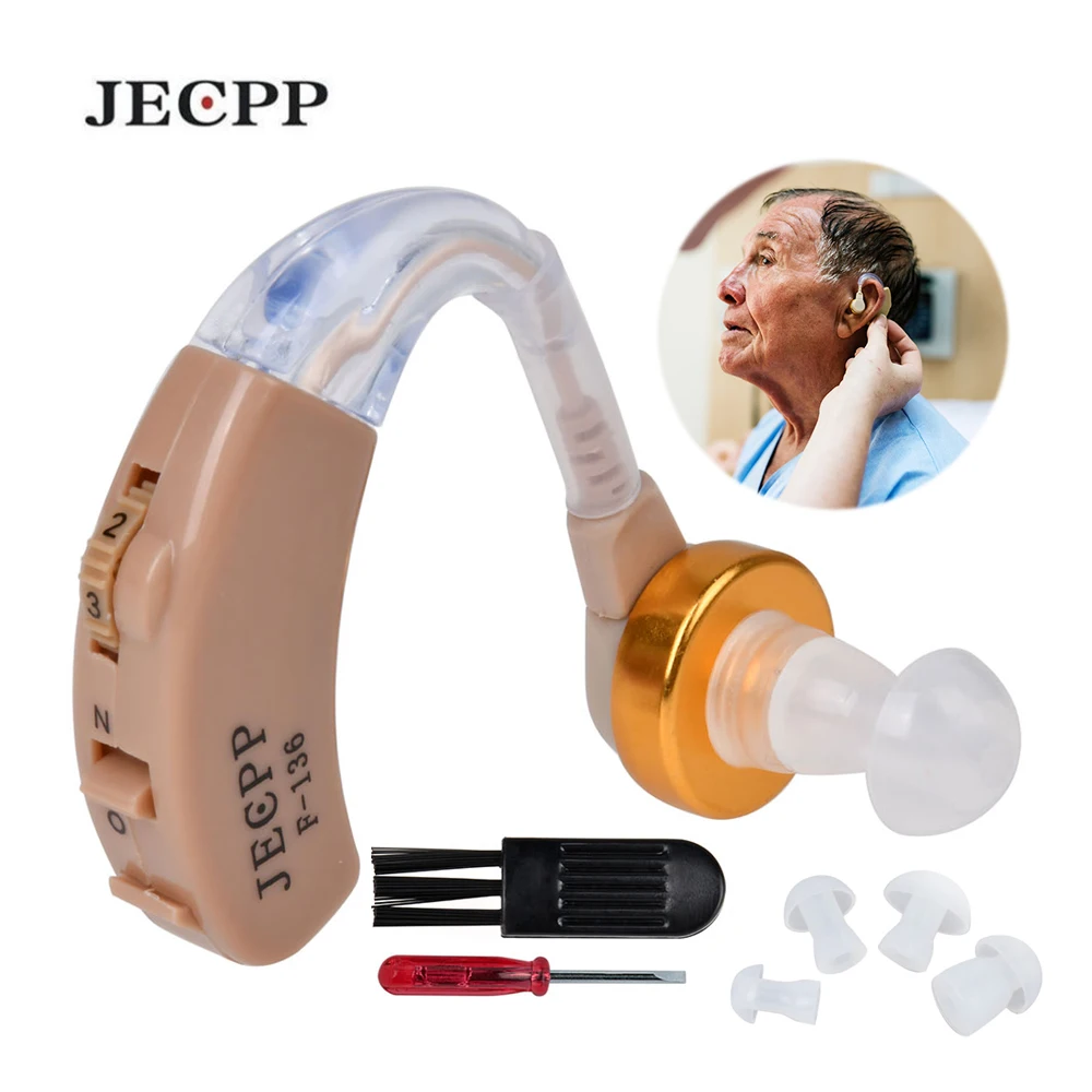 F-136 Ear Hearing Aid Kit Adjustabale Behind the Ear Invisible Voice Amplifier Sound Enhancer
F-136 Ear Hearing Aid Kit Adjustabale Behind the Ear Invisible Voice Amplifier Sound Enhancer