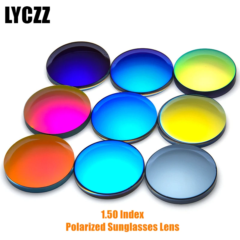 LYCZZ 1.50 Single Vision Polarized Mirror Colorful Lens anti-UV Sunglasses Optical Lens Prescription Myopia Resin Aspheric Lens
LYCZZ 1.50 Single Vision Polarized Mirror Colorful Lens anti-UV Sunglasses Optical Lens Prescription Myopia Resin Aspheric Lens
