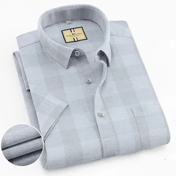 high content cotton soft short sleeve summer comfortable business men plaid solid casual shirts regular fit turn down collar
high content cotton soft short sleeve summer comfortable business men plaid solid casual shirts regular fit turn down collar