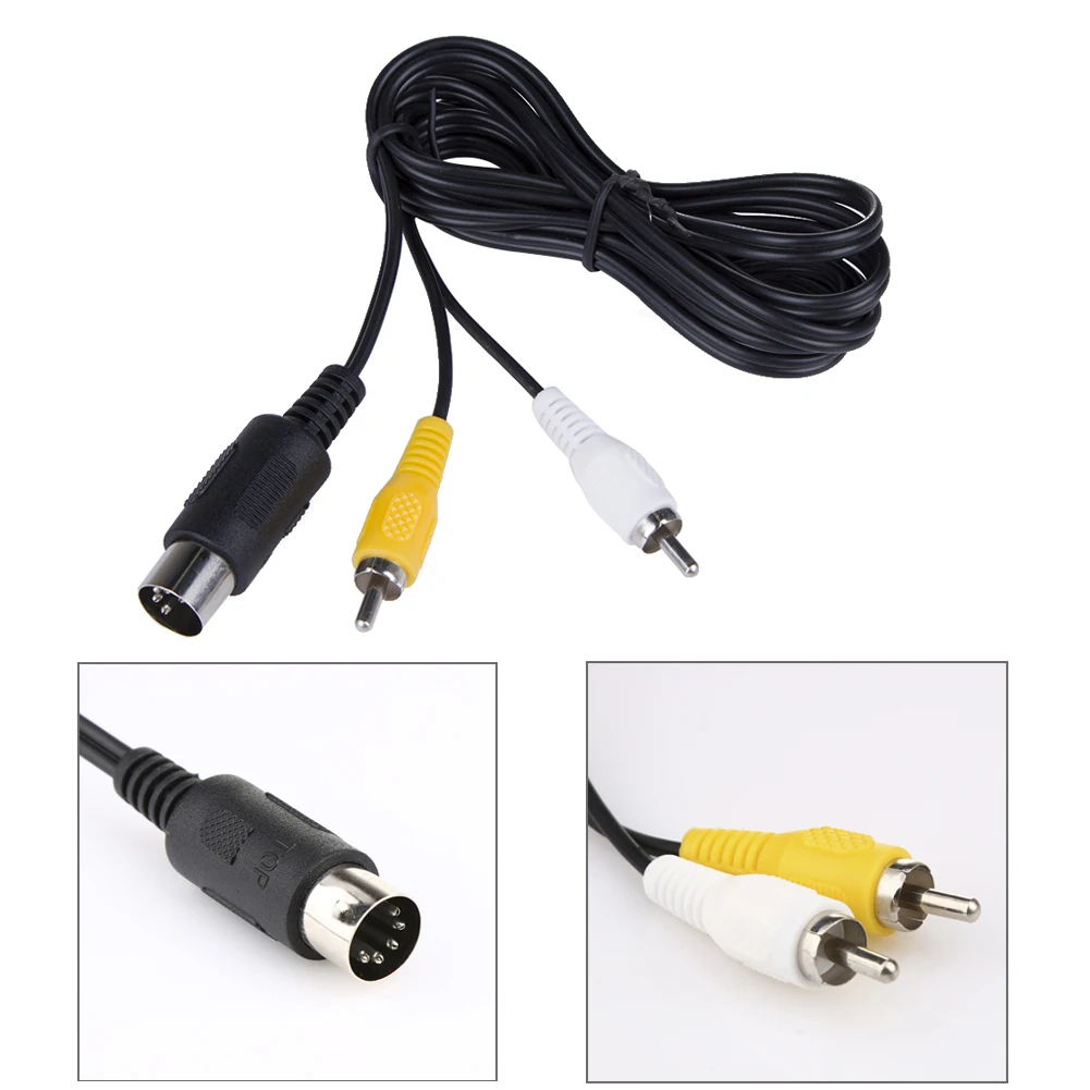2m Video Game System Audio Video Cable 5 Pin to 3 RCA Cable Cord AV Transfer Cable for Sega Genesis 1 Game System to TV
2m Video Game System Audio Video Cable 5 Pin to 3 RCA Cable Cord AV Transfer Cable for Sega Genesis 1 Game System to TV