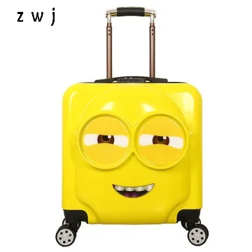 Cute Minions Cartoon Children PC Rolling Luggage Spinner Brand Travel Kid Suitcase
Cute Minions Cartoon Children PC Rolling Luggage Spinner Brand Travel Kid Suitcase