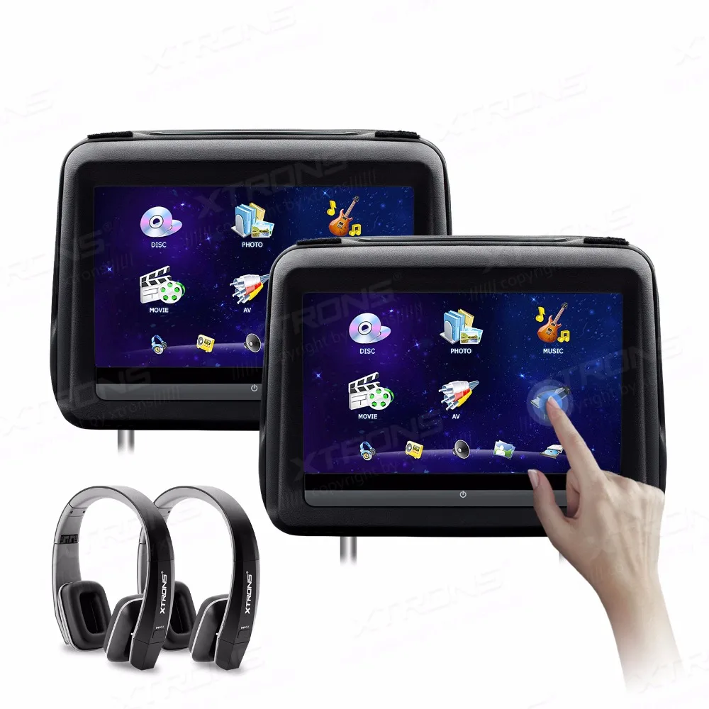 XTRONS Monitor 10.1" HD Digital Screen Touch Screen Leather Cover Car Headrest DVD Player HDMI USB SD FM +2 IR Headphones
XTRONS Monitor 10.1" HD Digital Screen Touch Screen Leather Cover Car Headrest DVD Player HDMI USB SD FM +2 IR Headphones