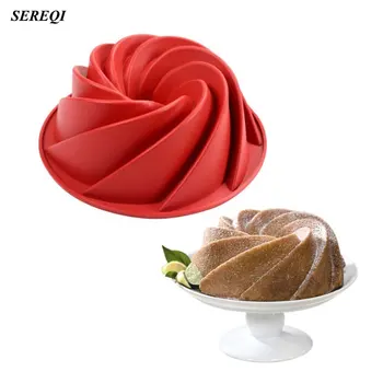 SEREQI 1PCS Silicone Spiral Pattern Bundt Pan Chiffon Savarin Cake Mold Mousse Brownie Dessert Cake Decoration Baking Tools
SEREQI 1PCS Silicone Spiral Pattern Bundt Pan Chiffon Savarin Cake Mold Mousse Brownie Dessert Cake Decoration Baking Tools