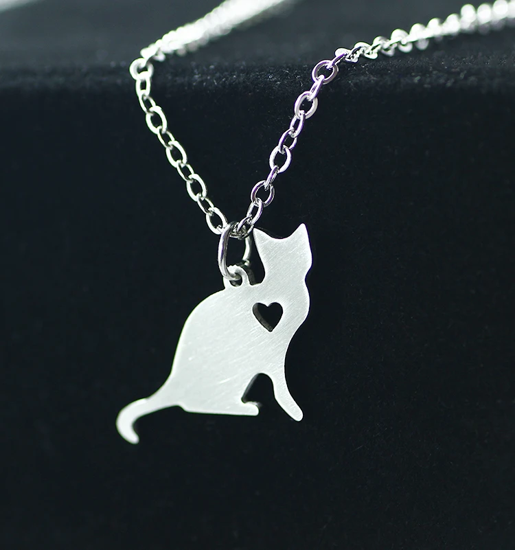 SUTEYI Cute Little Cat Animal Necklace Women Choker Stainless Steel Pendant Fashion Simple Statement Necklaces Femme Jewelry
SUTEYI Cute Little Cat Animal Necklace Women Choker Stainless Steel Pendant Fashion Simple Statement Necklaces Femme Jewelry