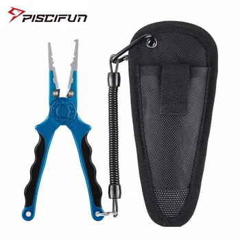 Piscifun 18cm Fishing Pliers With Sheath Saltwater Braid Line Cutter Hook Remover Tackle Spring Loaded Multifunctional Pliers
Piscifun 18cm Fishing Pliers With Sheath Saltwater Braid Line Cutter Hook Remover Tackle Spring Loaded Multifunctional Pliers