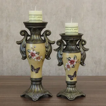 retro decoration craft candle holders porch soft adornment resin candlestick do old European furnishing articles
retro decoration craft candle holders porch soft adornment resin candlestick do old European furnishing articles