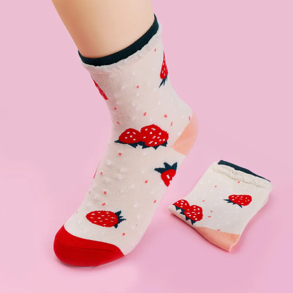 1 Pair Casual Lovely Sweet Colorful Orange Strawberry Pattern Women Cotton Harajuku Soft Warm Stretchy Socks
1 Pair Casual Lovely Sweet Colorful Orange Strawberry Pattern Women Cotton Harajuku Soft Warm Stretchy Socks