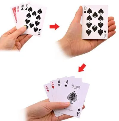 Four Cards Illusion,Cards Change Magic Tricks Close Up Accessories Gimmick Prop Comedy Professional Magician Toys
Four Cards Illusion,Cards Change Magic Tricks Close Up Accessories Gimmick Prop Comedy Professional Magician Toys