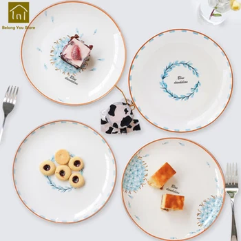 Creative Porcelain Ceramic Dinner Plates Dessert Decorative Dishes Steak Plate Handmade Flat Porcellana Bowl Food Plates WKG028
Creative Porcelain Ceramic Dinner Plates Dessert Decorative Dishes Steak Plate Handmade Flat Porcellana Bowl Food Plates WKG028