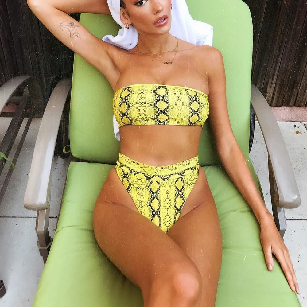 Sexy Snake skin Bikini 2019 Women Fashion High waist Push-Up Padded Beach Bikini Set Swimsuit Beach Bathing female Leopard S
Sexy Snake skin Bikini 2019 Women Fashion High waist Push-Up Padded Beach Bikini Set Swimsuit Beach Bathing female Leopard S