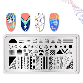 BORN PRETTY Geometry Pattern Nail Stamping Plates Stainless Steel Lines Rectangle Nail Art Image Template For DIY Stamping
BORN PRETTY Geometry Pattern Nail Stamping Plates Stainless Steel Lines Rectangle Nail Art Image Template For DIY Stamping