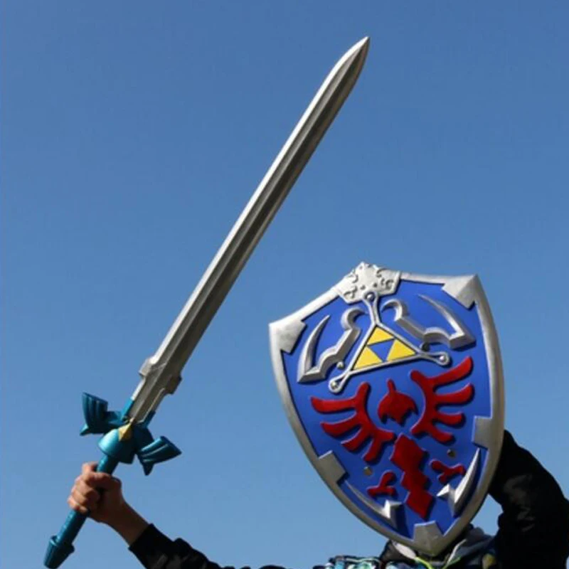 1:1 The Legend of Zelda 2 Pcs/Set Cosplay Skyward Sword & Shield Link Safety PU Material Weapon Sword Safety PU Kids Toy
1:1 The Legend of Zelda 2 Pcs/Set Cosplay Skyward Sword & Shield Link Safety PU Material Weapon Sword Safety PU Kids Toy
