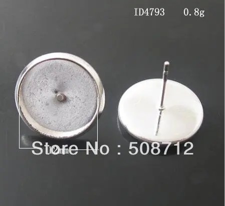 Free shipping!!! 500pcs silver plated Cabochon Settings Earring Post /pad 12mm,earrings Stud
Free shipping!!! 500pcs silver plated Cabochon Settings Earring Post /pad 12mm,earrings Stud