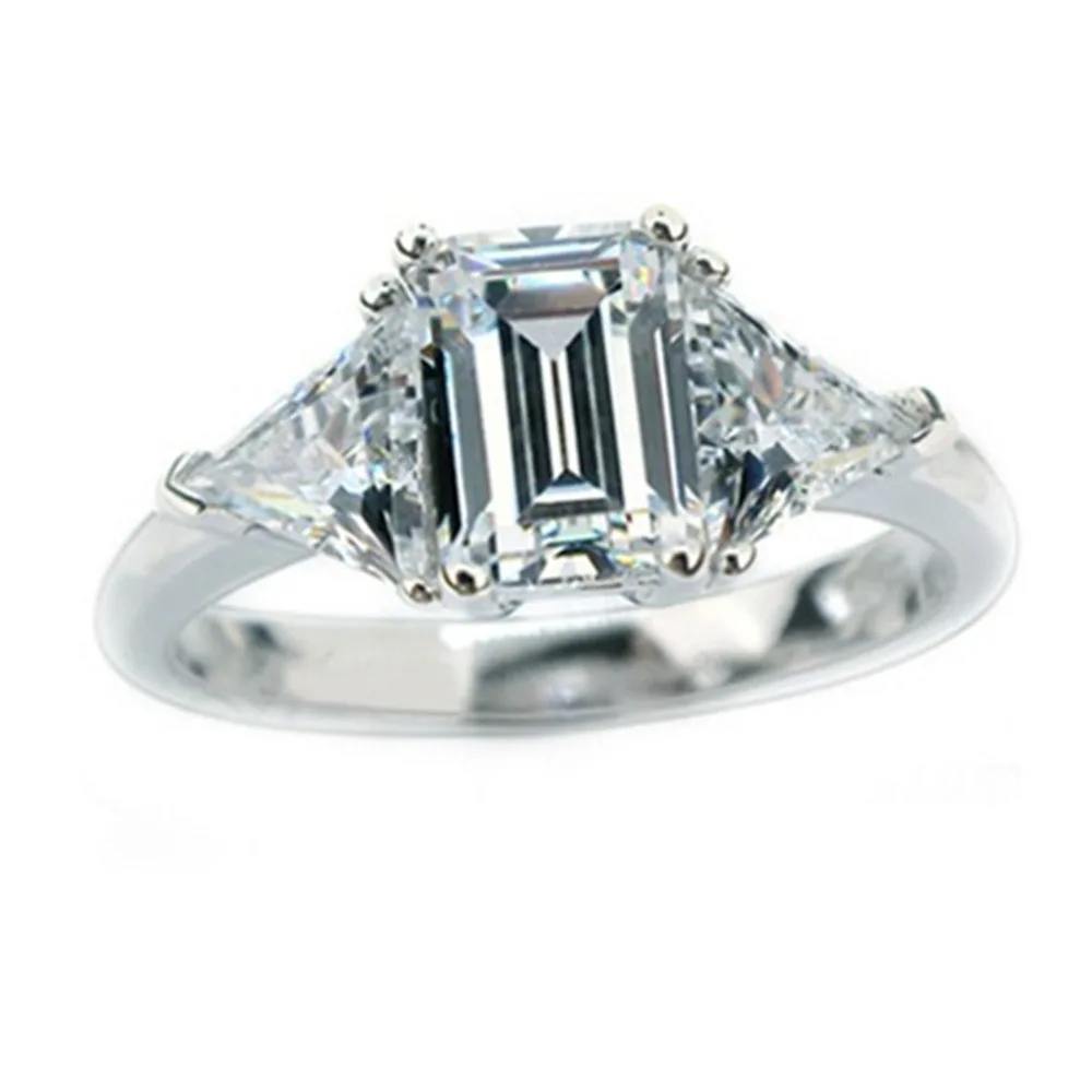Wholesale Brand Jewelry 3CT Emerald Cut SONA Simulate Diamond Ring Engagement Sterling Silver Jewelry for Women Platinum Plate
Wholesale Brand Jewelry 3CT Emerald Cut SONA Simulate Diamond Ring Engagement Sterling Silver Jewelry for Women Platinum Plate