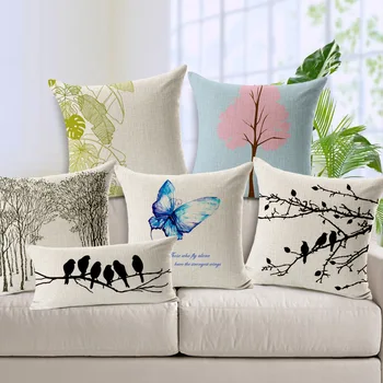 Modern Minimalist Fancy Blue Butterfly Pink Tree Pillow Case Cotton Linen Home Leaf Pillow Case 45cm*45cm
Modern Minimalist Fancy Blue Butterfly Pink Tree Pillow Case Cotton Linen Home Leaf Pillow Case 45cm*45cm