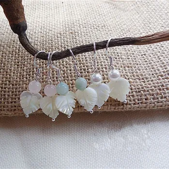 original simple Earrings long retro Shell Earrings small fresh leaves folk style temperament female fashion personality
original simple Earrings long retro Shell Earrings small fresh leaves folk style temperament female fashion personality
