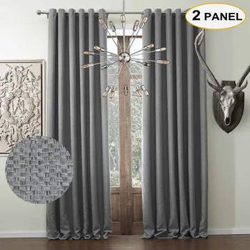 MOMO Waffle Woven Textured Curtains Solid Blackout Grommet Top Window Drapes For Bedroom Living Room With Custom Size (2 Panels)
MOMO Waffle Woven Textured Curtains Solid Blackout Grommet Top Window Drapes For Bedroom Living Room With Custom Size (2 Panels)