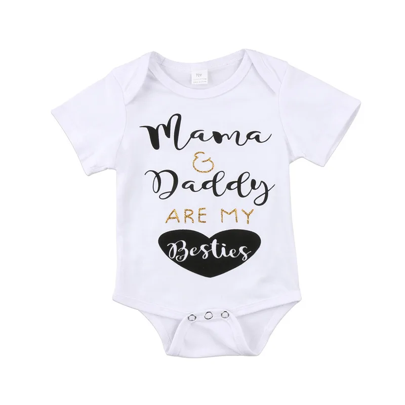 Cute Newborn Infant Short Sleeve Baby Girl Boy Cotton Mama Daddy Rompers Casual Unisex Jumpsuit Children Clothes Outfits
Cute Newborn Infant Short Sleeve Baby Girl Boy Cotton Mama Daddy Rompers Casual Unisex Jumpsuit Children Clothes Outfits