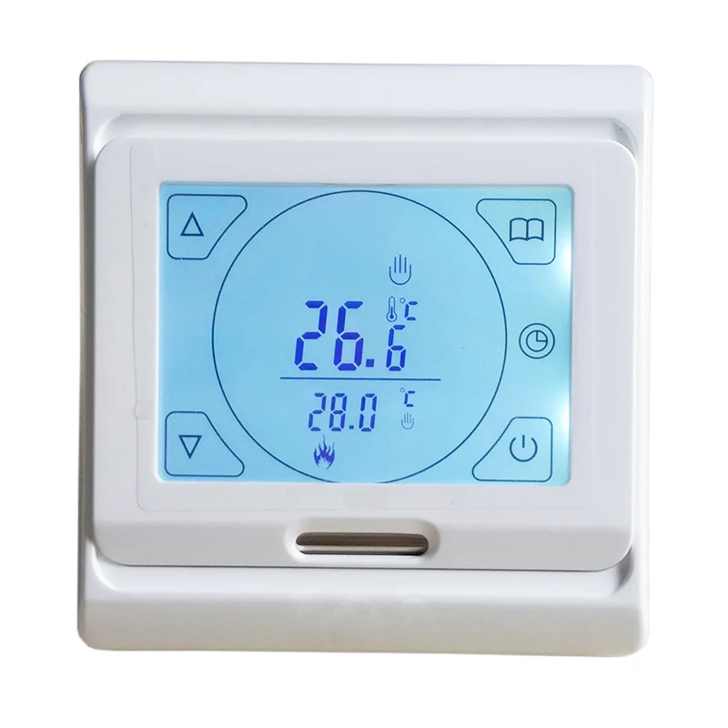 M9.719 (E91) Electric Floor Heating System Temperature Controller Touch Screen Room Thermoregulator
M9.719 (E91) Electric Floor Heating System Temperature Controller Touch Screen Room Thermoregulator