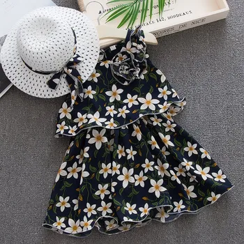 2PCS Princess dress summer Toddler Baby Kids Girls Sleeveless Flowers Princess Dresses Bow Hat Outfits girl clothes HOOLER
2PCS Princess dress summer Toddler Baby Kids Girls Sleeveless Flowers Princess Dresses Bow Hat Outfits girl clothes HOOLER