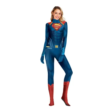 Superman Cosplay costume Movie Heros Jumpsuit Cosplaygirls Halloween Women Playsuit catsuit 3D print adult costume Swimwear suit
Superman Cosplay costume Movie Heros Jumpsuit Cosplaygirls Halloween Women Playsuit catsuit 3D print adult costume Swimwear suit
