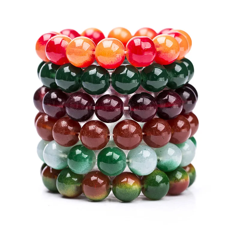 Higth Quality 17 Color Fashion Crystal Beads Bracelet Peach Stone Bracelet vintage Women and Men Bracelet Jewelry Wholesale
Higth Quality 17 Color Fashion Crystal Beads Bracelet Peach Stone Bracelet vintage Women and Men Bracelet Jewelry Wholesale