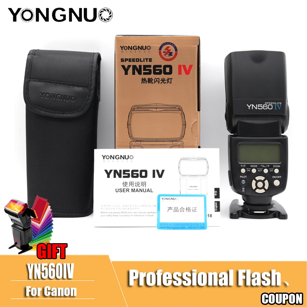 YONGNUO YN 560 III IV Wireless Master Flash Speedlite for Nikon Canon Olympus Pentax DSLR Camera Flash Speedlite Original 
YONGNUO YN 560 III IV Wireless Master Flash Speedlite for Nikon Canon Olympus Pentax DSLR Camera Flash Speedlite Original