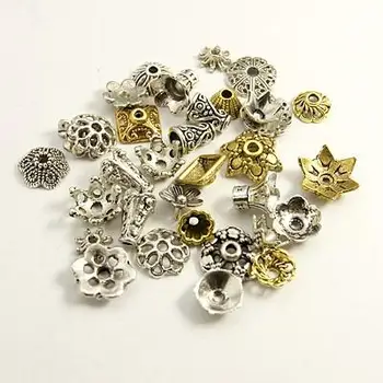 Tibetan Style Bead Caps, Mixed Shape, Mixed Color, about 8~20mm in diameter, 3~8mm thick, hole: 0.5~2mm.
Tibetan Style Bead Caps, Mixed Shape, Mixed Color, about 8~20mm in diameter, 3~8mm thick, hole: 0.5~2mm.