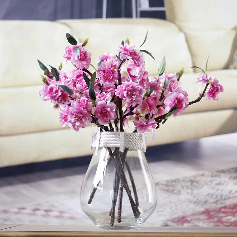 Artificial 3 Branchlets High-end Simulation Cherry Blossoms Plant Flowers Japanese-style Fake Wedding Home Decoration P0.1
Artificial 3 Branchlets High-end Simulation Cherry Blossoms Plant Flowers Japanese-style Fake Wedding Home Decoration P0.1