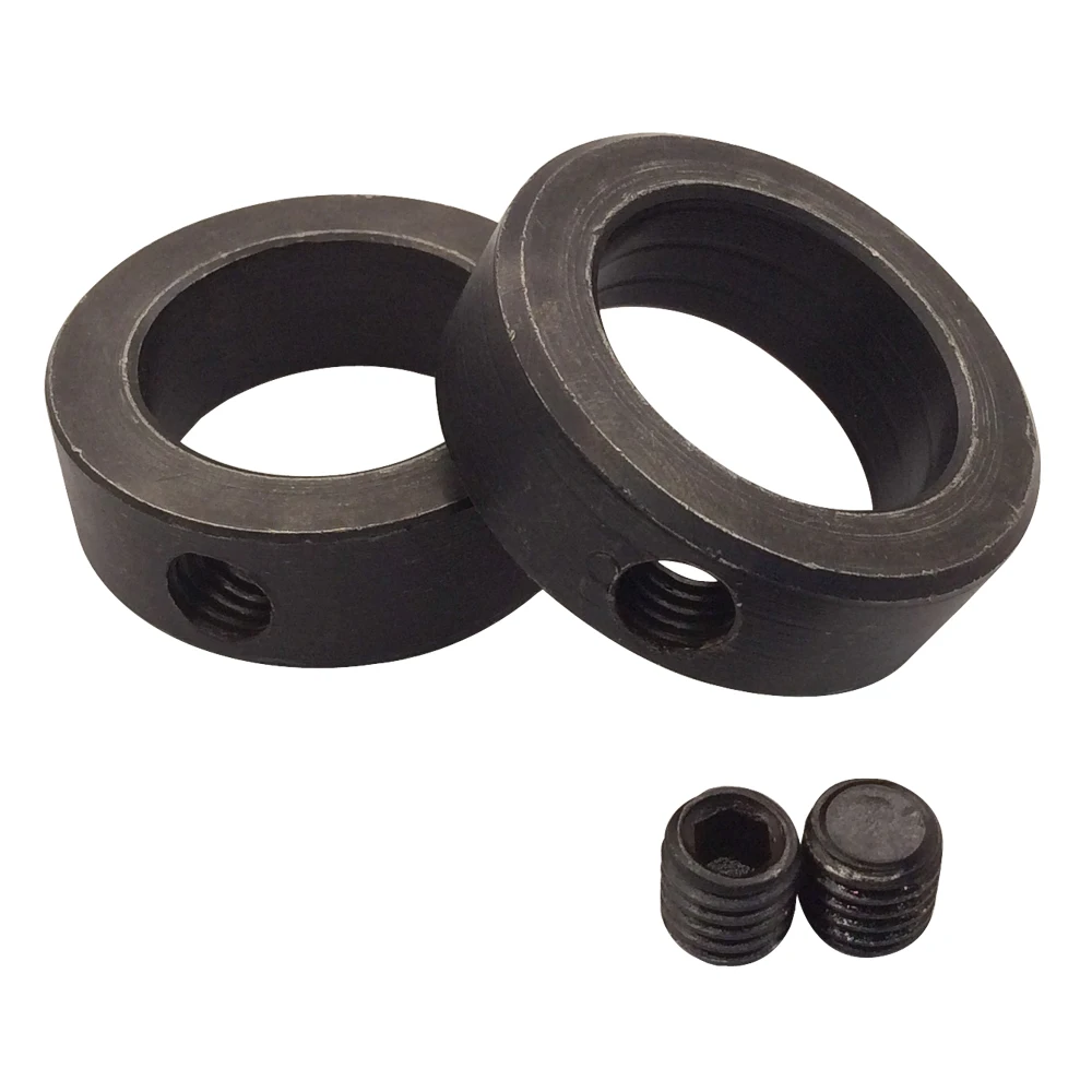 2Pcs Carbon Steel Shaft Collars Bore 22 25 28 30 32 35 40mm Screw Style for DIY Fixed Ring 
2Pcs Carbon Steel Shaft Collars Bore 22 25 28 30 32 35 40mm Screw Style for DIY Fixed Ring
