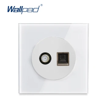 Satellite TV and DATA Socket Ethernet RJ45 CAT6 Wallpad Luxury Tempered Crystal Glass Panel Electric Wall Power Socket
Satellite TV and DATA Socket Ethernet RJ45 CAT6 Wallpad Luxury Tempered Crystal Glass Panel Electric Wall Power Socket