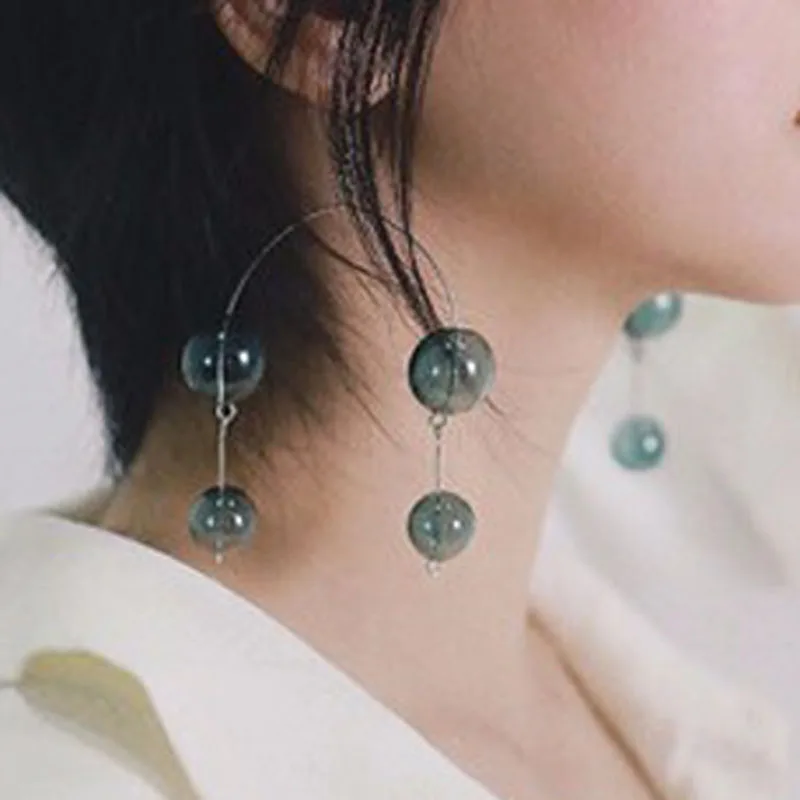3 Styles Artsy Green Glass Ball Blown Long Dangle Earrings For Women Korean Super Long Bubble Drop Earrings 2018 Femme Bijoux
3 Styles Artsy Green Glass Ball Blown Long Dangle Earrings For Women Korean Super Long Bubble Drop Earrings 2018 Femme Bijoux