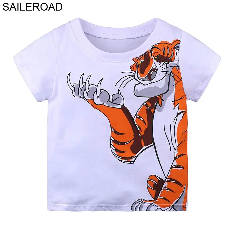 SAILEROAD Tiger Pattern Children Tops T Shirt for Boys Tees Shirts Summer Kids Fashion Clothing for 6years Little Child Clothes
SAILEROAD Tiger Pattern Children Tops T Shirt for Boys Tees Shirts Summer Kids Fashion Clothing for 6years Little Child Clothes