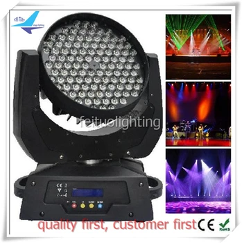 

Stage Lumiere LED Wash 108x3w Moving Head Light RGBW Color Mixing DJ Disco DMX Control Strobe for Nightclub Party Show