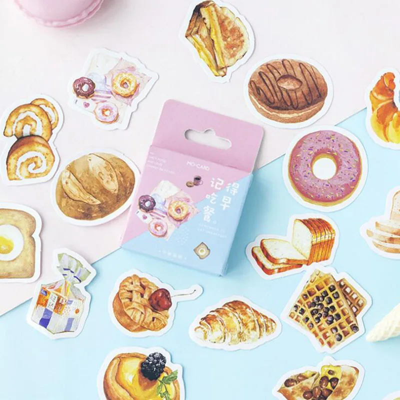 46pc/carton. Cartoon Remember To Eat Breakfast Cake Bread Boxed Stickers Boy Girl Decorative Seal Stationery Diy Crafts Label
46pc/carton. Cartoon Remember To Eat Breakfast Cake Bread Boxed Stickers Boy Girl Decorative Seal Stationery Diy Crafts Label