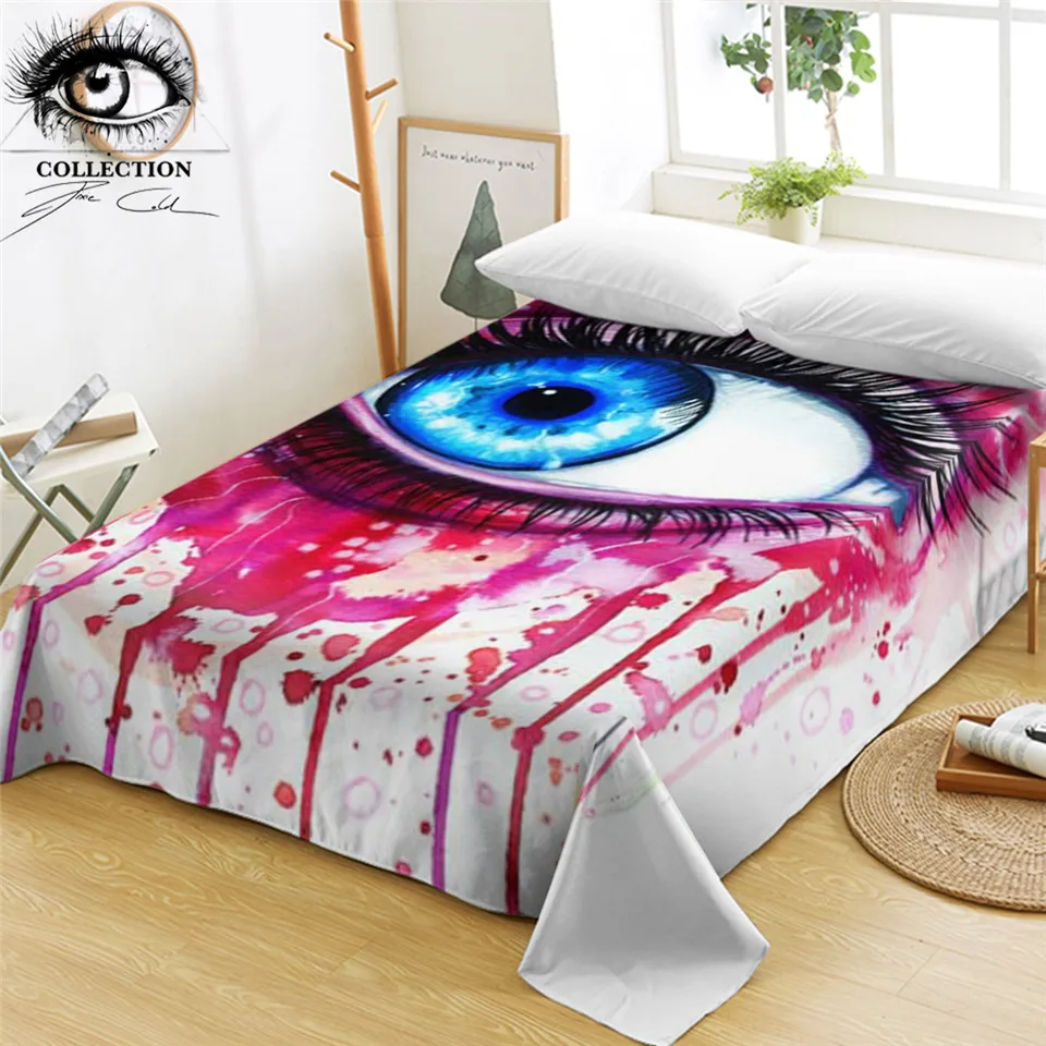 Pink by Pixie Cold Art Bed Sheets 3D Blue Eye Flat Sheet Watercolor Blood Red Bedspreads Queen Bed Linen 1 pc sabanas
Pink by Pixie Cold Art Bed Sheets 3D Blue Eye Flat Sheet Watercolor Blood Red Bedspreads Queen Bed Linen 1 pc sabanas