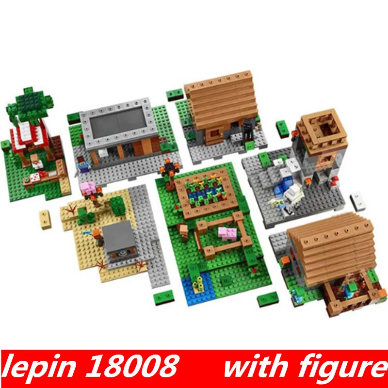 Lepin 18008 lepin Minecrafte Village Compatible legoing Minecrafte legoing 21128 Building Blocks Toys for child Model Gift
Lepin 18008 lepin Minecrafte Village Compatible legoing Minecrafte legoing 21128 Building Blocks Toys for child Model Gift